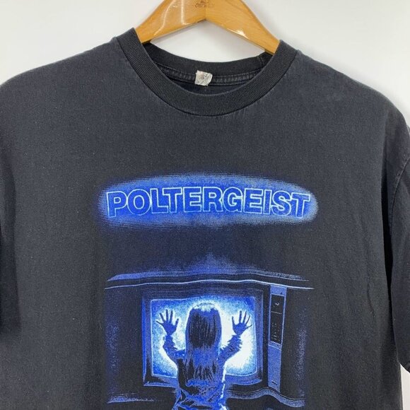 Alstyle Mens Poltergeist It Knows What Scares You Short Sleeve Cotton Shirt SZ L - Picture 4 of 11